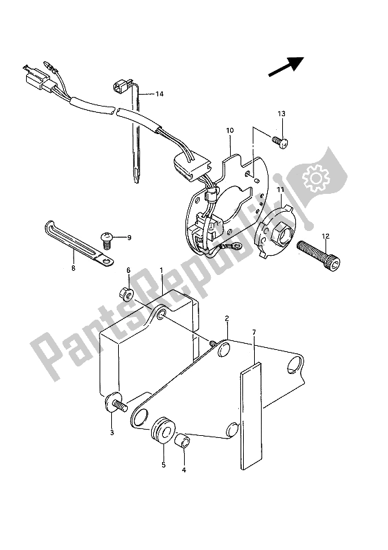 Todas las partes para Generador De Señales de Suzuki GSX 1100F 1994