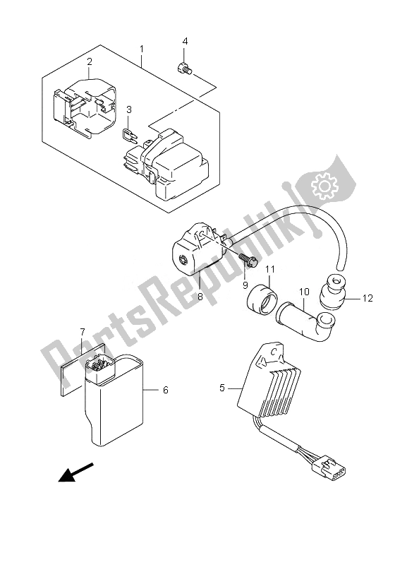 Toutes les pièces pour le électrique du Suzuki LT Z 90 4T Quadsport 2010