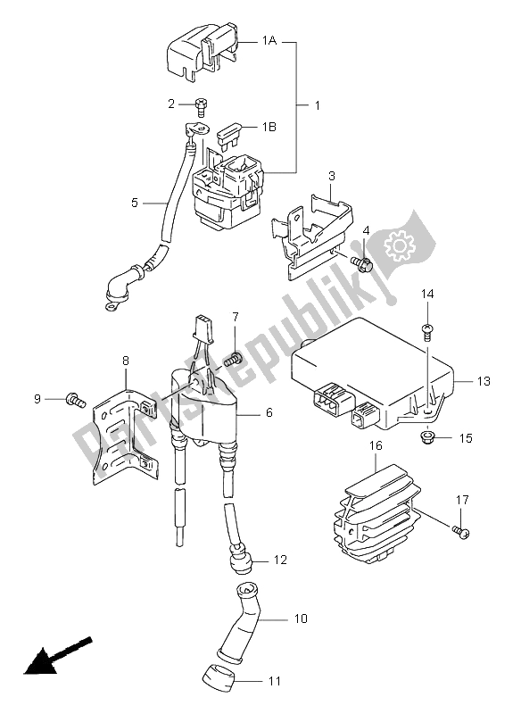 All parts for the Electrical of the Suzuki DR 650 SE 2000