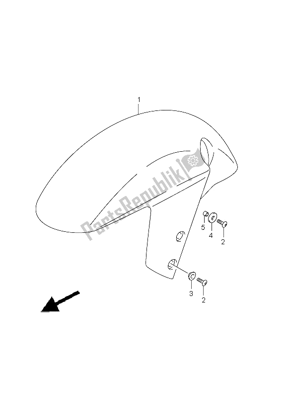 Todas las partes para Guardabarros Delantero de Suzuki GSX R 1000 2002