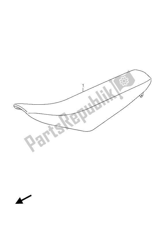 All parts for the Seat of the Suzuki RM Z 250 2015