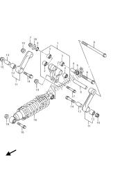 palanca de amortiguación trasera (vzr1800bz e19)