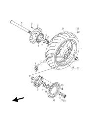 roda traseira (gsf1250a-sa)