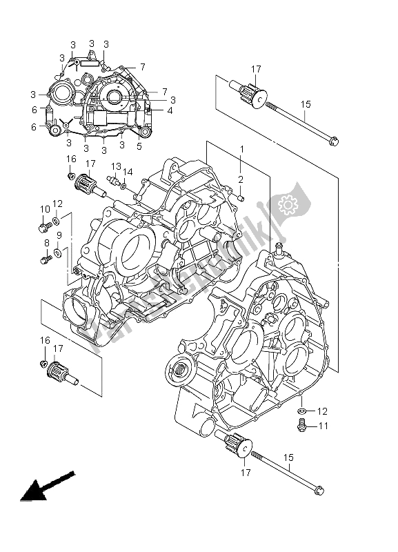 Wszystkie części do Korbowód Suzuki LT A 500 XZ Kingquad AXI 4X4 2012