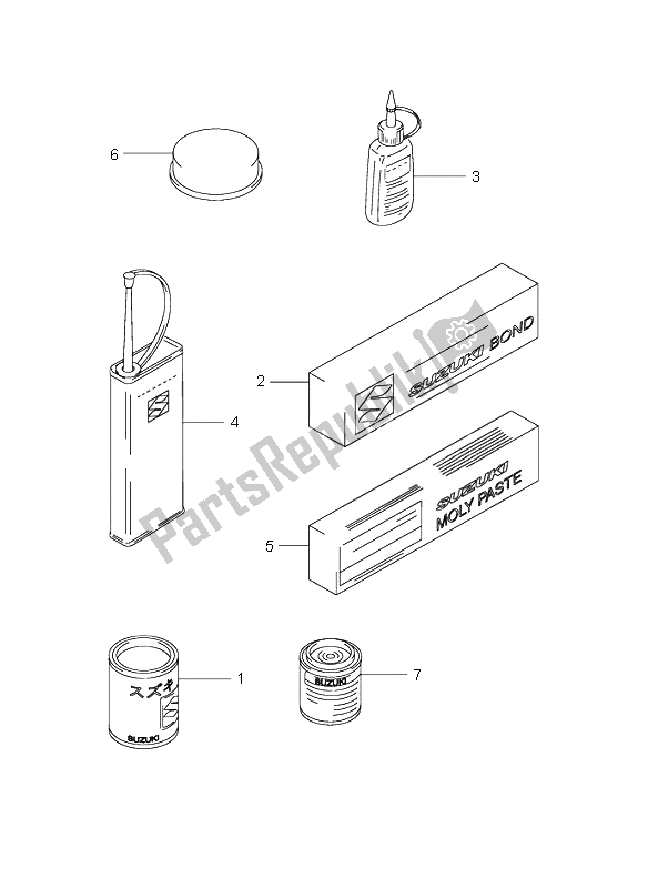 Toutes les pièces pour le Optionnel du Suzuki GN 125E 1997