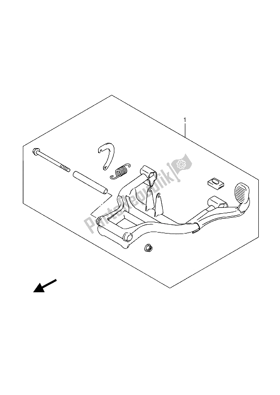 Todas las partes para Conjunto De Soporte Central (opcional) de Suzuki GW 250F Inazuma 2015