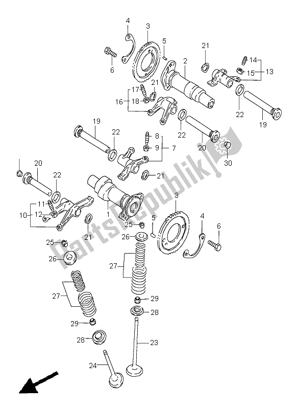 Wszystkie części do Wa? Ek Rozrz? Du I Zawór Suzuki VZ 800 Marauder 2003