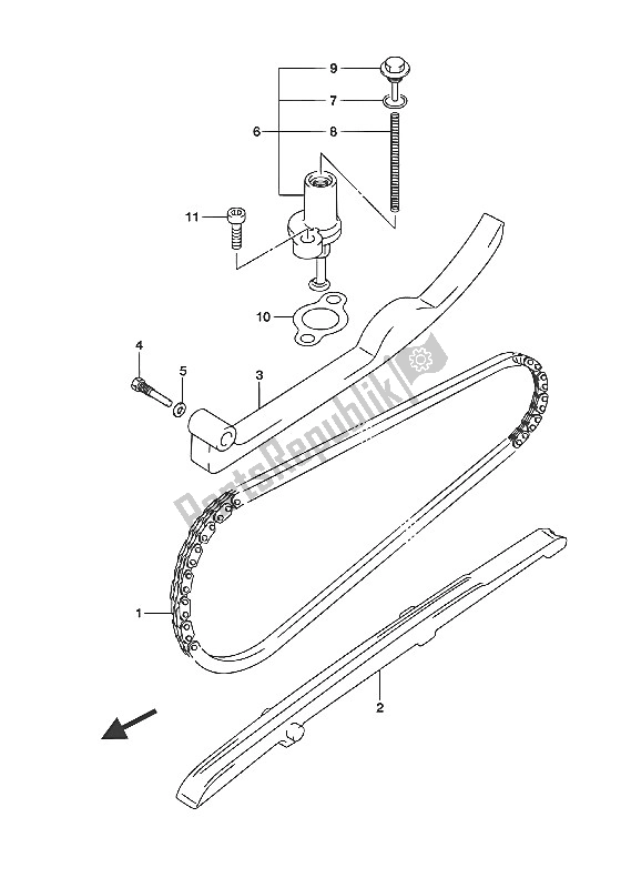 Todas as partes de Corrente De Cam do Suzuki UH 125A Burgman 2016