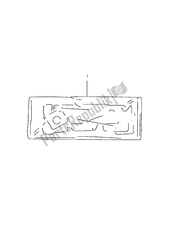 All parts for the Gasket Set of the Suzuki LT 80 Quadsport 2005