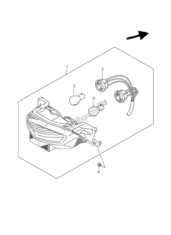 Tutte le parti per il Luce Di Combinazione Posteriore del Suzuki GSX 1400Z 2007