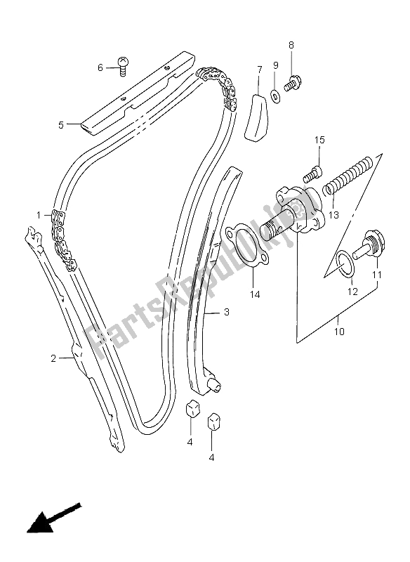 Todas las partes para Cadena De Levas de Suzuki GSF 1200 Nssa Bandit 2000