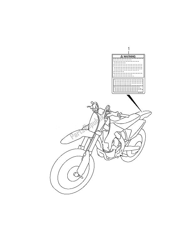 All parts for the Label of the Suzuki RM Z 250 2007