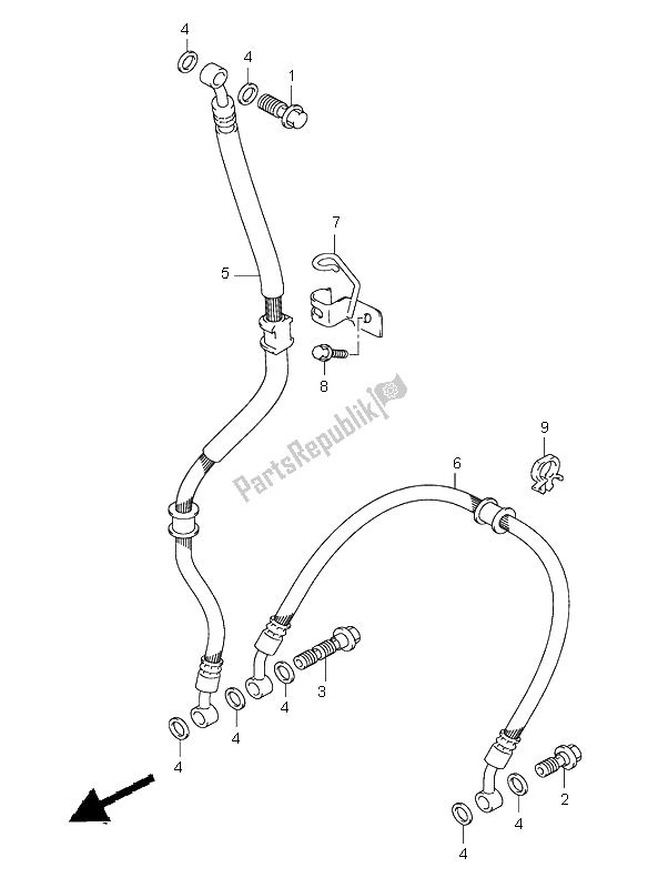 Toutes les pièces pour le Flexible De Frein Avant du Suzuki GSX R 1000 2004