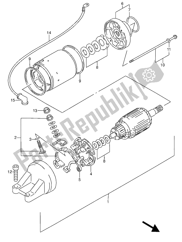 Alle onderdelen voor de Start De Motor van de Suzuki RF 600 RU 1994