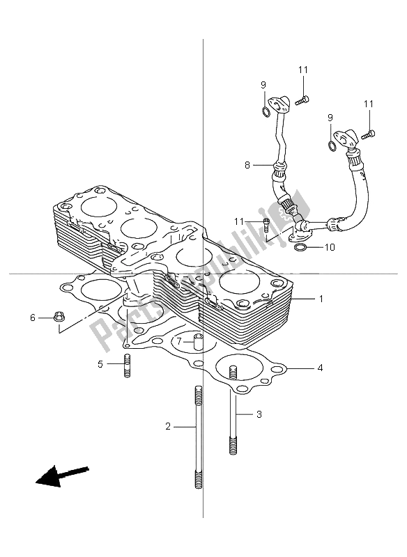 Wszystkie części do Cylinder Suzuki GSF 600 NS Bandit 2001