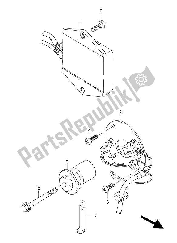 Wszystkie części do Generator Sygna? U Suzuki GS 500E 1997