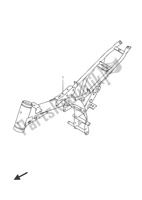 Tutte le parti per il Telaio del Suzuki DR Z 70 2016