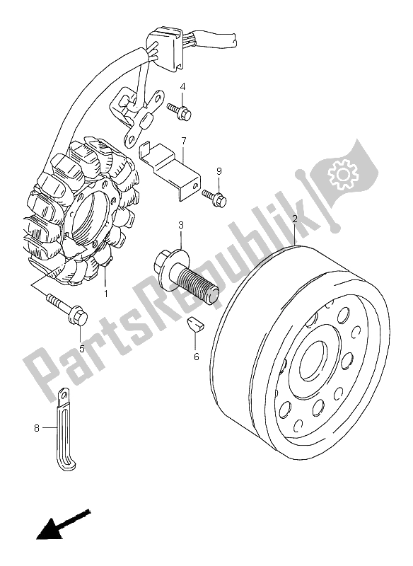 Todas las partes para Magneto de Suzuki VZ 800 Marauder 1999