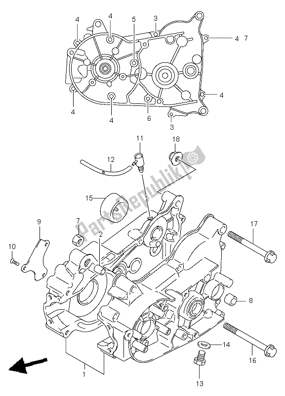 Wszystkie części do Korbowód Suzuki LT A 50 Quadsport 2003