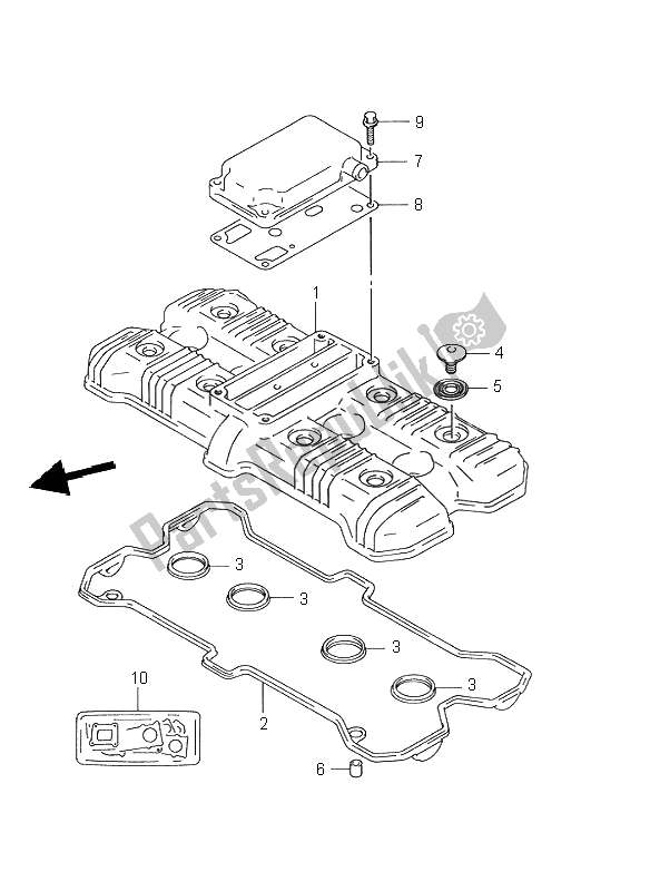 Todas las partes para Cubierta De Tapa De Cilindro de Suzuki GSX R 750W 1995