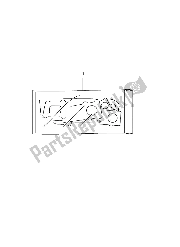 All parts for the Gasket Set of the Suzuki VL 250 Intruder 2007