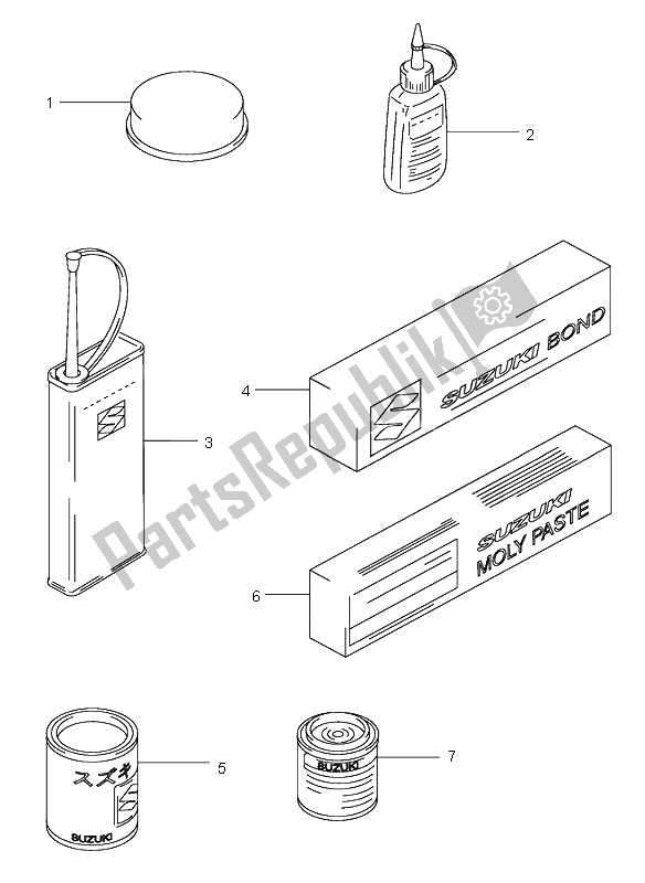 Todas las partes para Opcional de Suzuki DL 1000 V Strom 2003