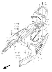 tampa traseira do assento (sv1000-u1-u2)