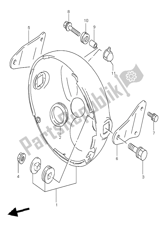 Todas las partes para Carcasa Del Faro de Suzuki GS 500E 1995