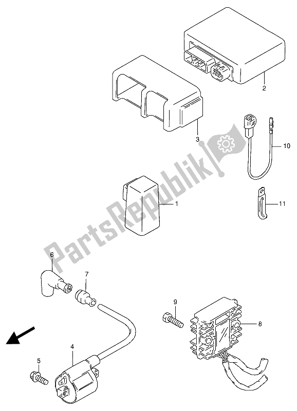 Toutes les pièces pour le électrique du Suzuki RG 125 FU 1993