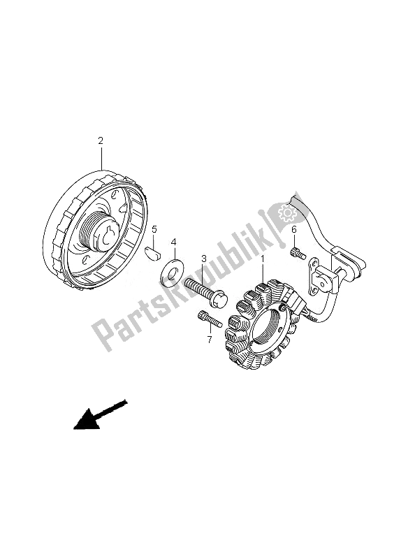 Todas as partes de Magneto do Suzuki GSX 650 FA 2010