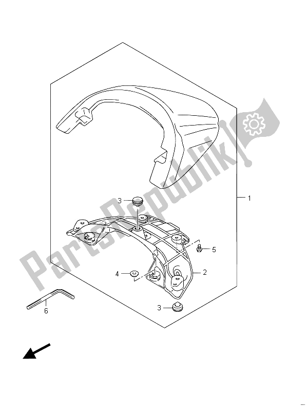 Wszystkie części do Skrzynka Tylna Siedzenia (vzr1800uf E19) Suzuki VZR 1800 NZR M Intruder 2011