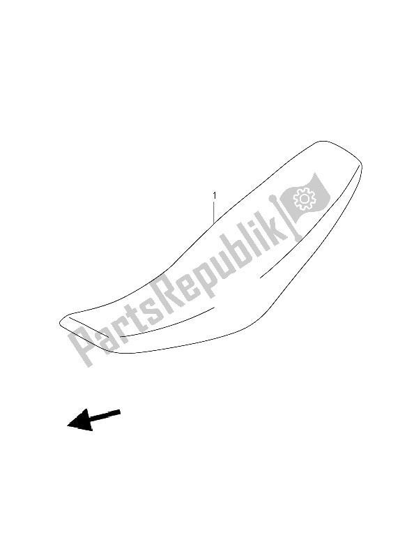 All parts for the Seat of the Suzuki RM 125 2008