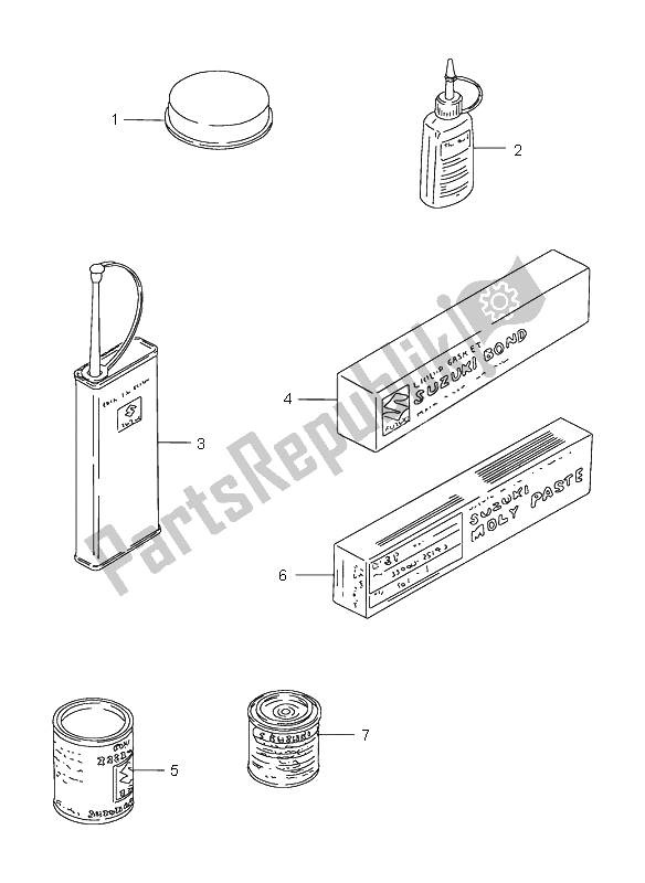 Tutte le parti per il Opzionale del Suzuki GSX 750F 2002