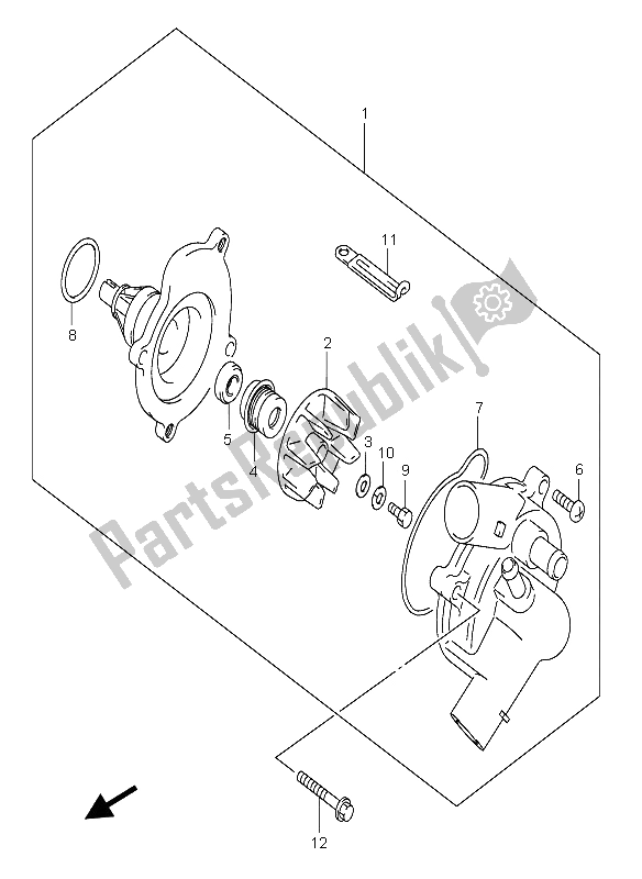 Toutes les pièces pour le Pompe à Eau du Suzuki GSX R 750 2004