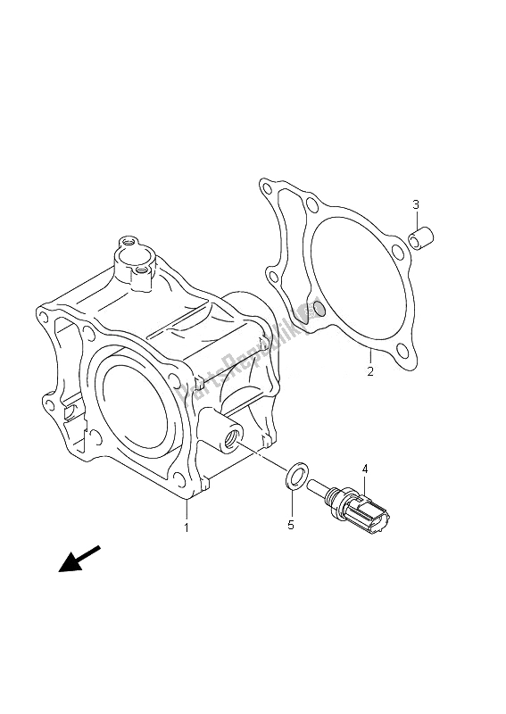 All parts for the Cylinder of the Suzuki UX 150 Sixteen 2010