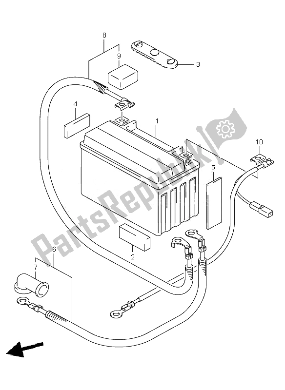 Toutes les pièces pour le Batterie du Suzuki LT Z 250 Quadsport 2007