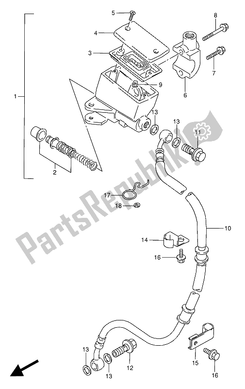 Todas las partes para Cilindro Maestro Delantero de Suzuki VX 800U 1992