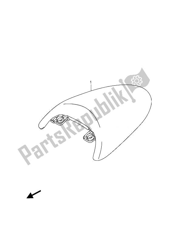 All parts for the Seat Tail Box (optional) of the Suzuki VZ 800 Intruder 2014