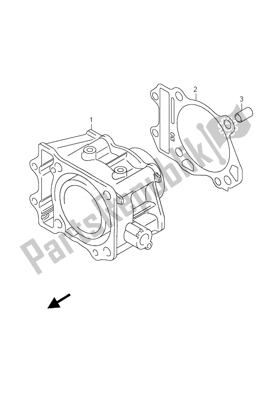 Tutte le parti per il Cilindro del Suzuki Burgman AN 400Z 2007