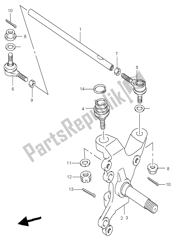 Tutte le parti per il Tirapugni del Suzuki LT F 250 Ozark 2002