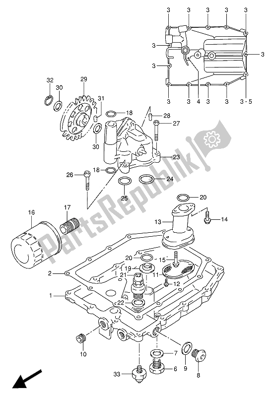 Tutte le parti per il Coppa Dell'olio E Pompa Dell'olio del Suzuki GSX R 1100W 1993