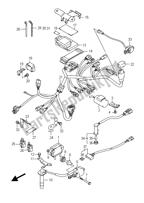 Tutte le parti per il Elettrico del Suzuki RM Z 250 2015