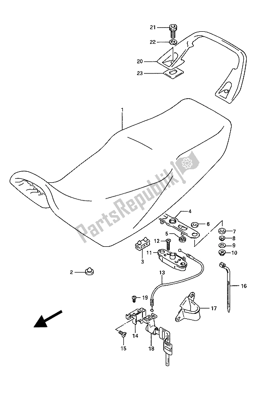 Wszystkie części do Siedzenie Suzuki GSX 1100G 1994
