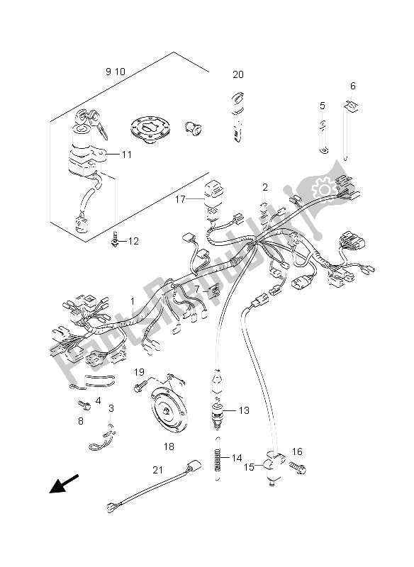 Todas las partes para Arnés De Cableado de Suzuki GS 500 2003