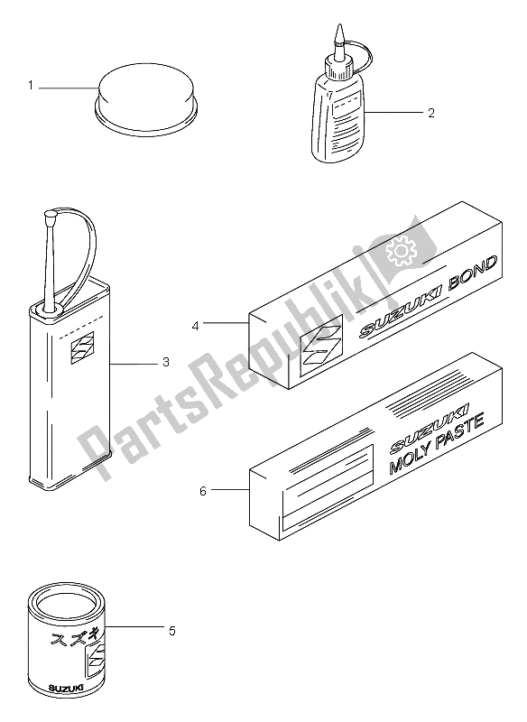 All parts for the Optional of the Suzuki VS 800 Intruder 2002