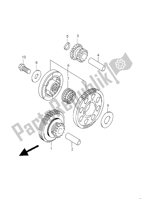 Todas las partes para Embrague De Arranque de Suzuki GSX 1300R Hayabusa 2008