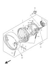 ensemble lampe frontale (vl800ue e19)