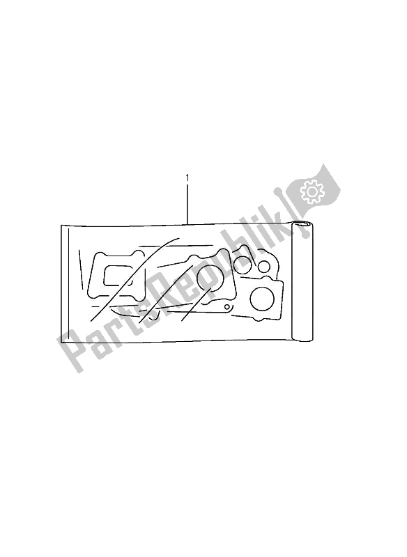 All parts for the Gasket Set of the Suzuki LT A 500F Vinson 4X4 2007