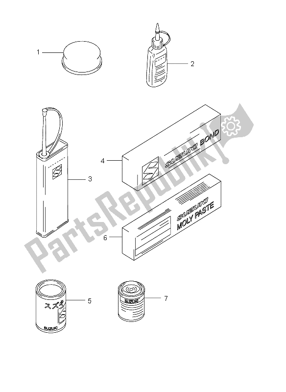 All parts for the Optional of the Suzuki DL 650 V Strom 2005