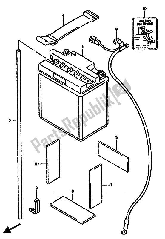 Wszystkie części do Bateria Suzuki GSX 750F 1993